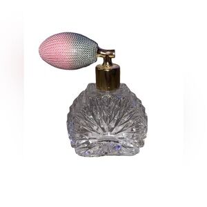 Vintage Glass Perfume Bottle * Flawed Missing Cord *